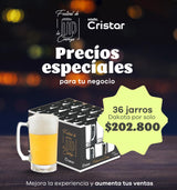 Precios especiales para tu negocio. 36 jarros cerveceros Dakota. Mejora la experiencia y aumenta tus ventas