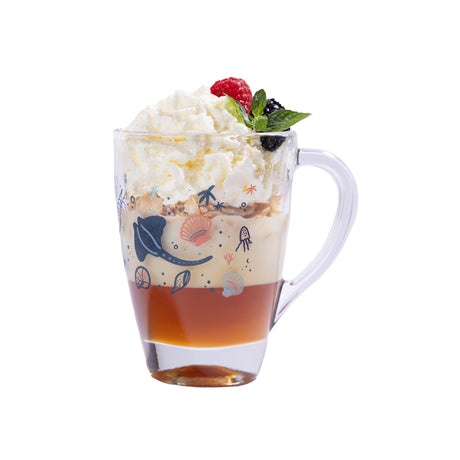 Bebida de café en Mug de vidiro Corales