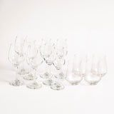 Copas y vasos del set brunello colección Tu mesa, 12 piezas vacías