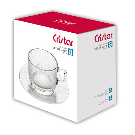 Caja del Set Café Cristar por 8 unidades