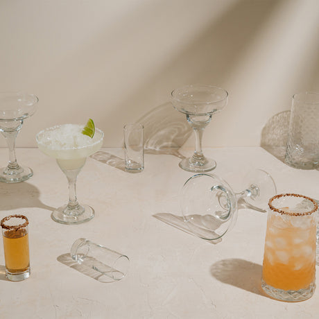 Copas margarita, vasos bebidas y shooters del set mexicano colección Tu Bar