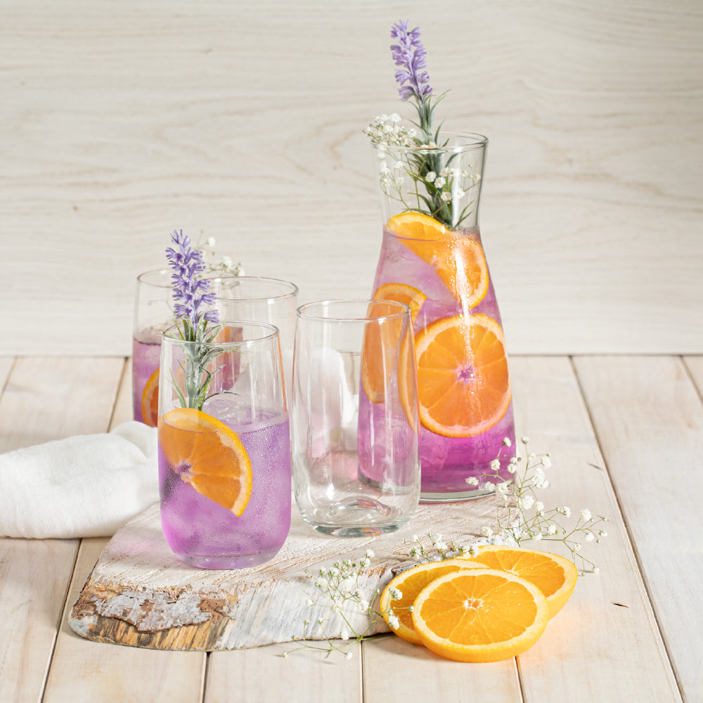 Set Agua Concept de Cristar.Decanter con vasos de vidrio.