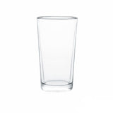 Un vaso de vidrio para bebidas vacío. Referencia Herradura