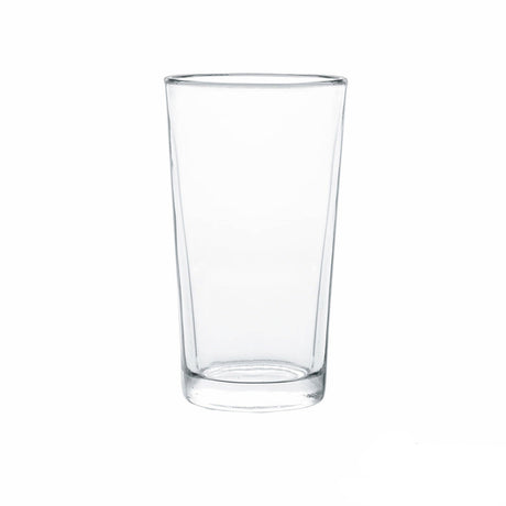 Un vaso de vidrio para bebidas vacío. Referencia Herradura