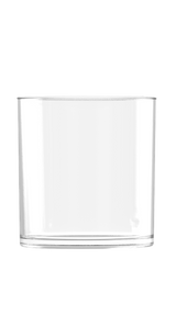 Un vaso de vidrio tamaño rocks vacío de la colección Río