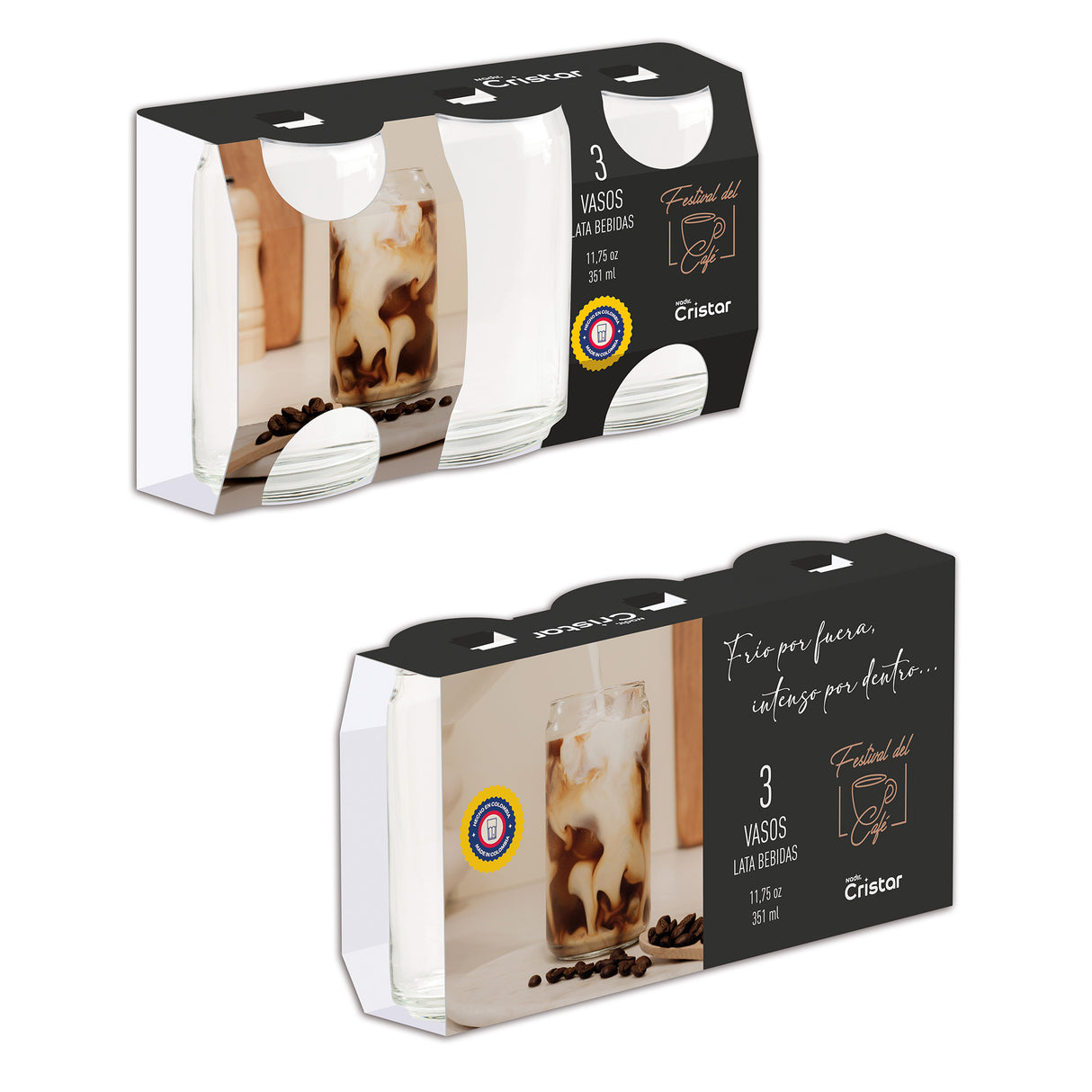 Vasa lata caja por 36 unidades