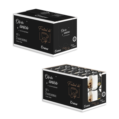 Masivo vaso lata caja por 36 unidades