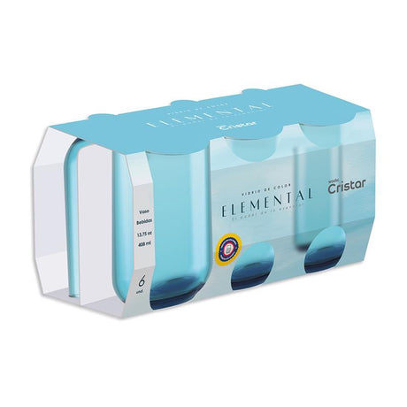 Vasos Capella Aqua Elemental por 6 unidades