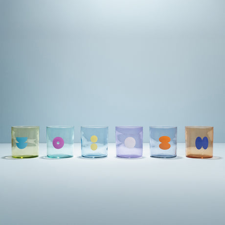 6 vasos del set Rio rocks bubble toy 