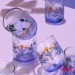 vasos de vidrio decorados