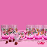 vasos vidrio decorados Meli arbelaez