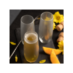 mimosas cristar vaso largo vidrio